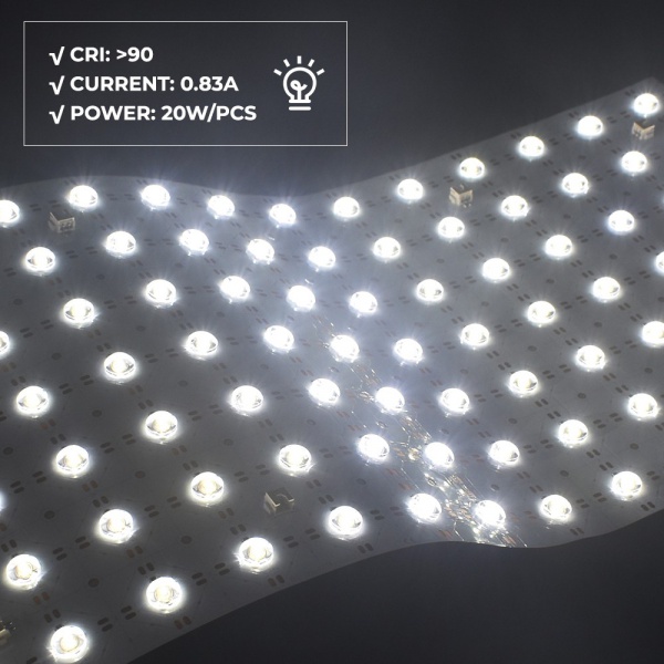 Lens LED light sheet