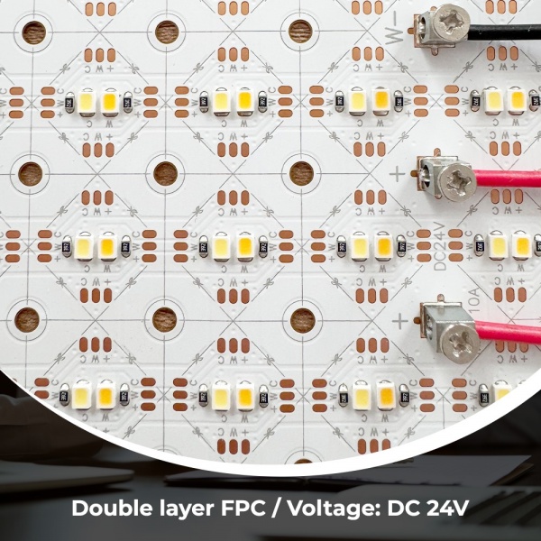 100-meter project-capable free-cut dual CCT LED light sheet detail image 3