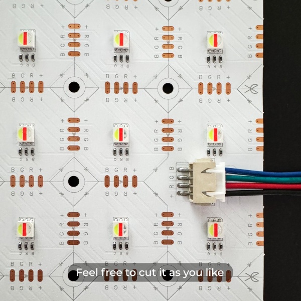 128LEDs RGB LED light sheet detail image 2