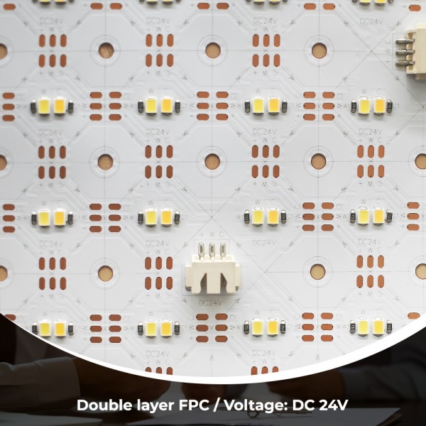 250x250mm (10 inch) CCT LED light sheet detail image 2