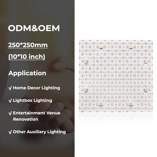 250x250mm (10 inch) CCT LED light sheet detail image 3