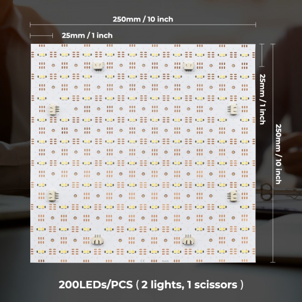 250x250mm (10 inch) CCT LED light sheet detail image 4