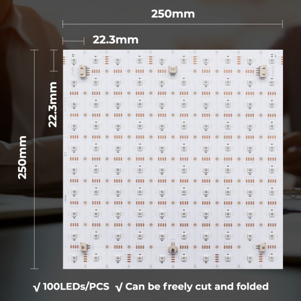 250x250mm (10 inch) digital LED light sheet detail image 4
