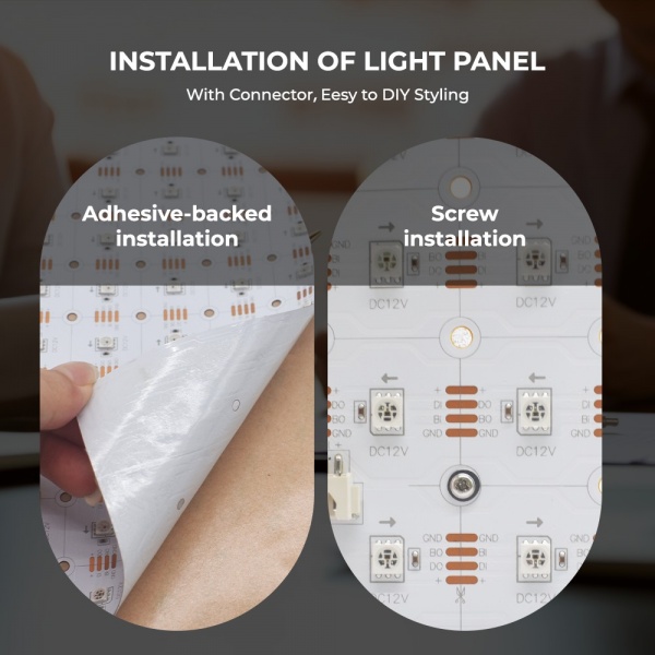 250x250mm (10 inch) digital LED light sheet detail image 9
