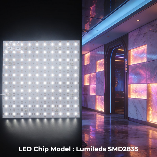250x250mm (10 inch) single color LED light sheet detail image 3