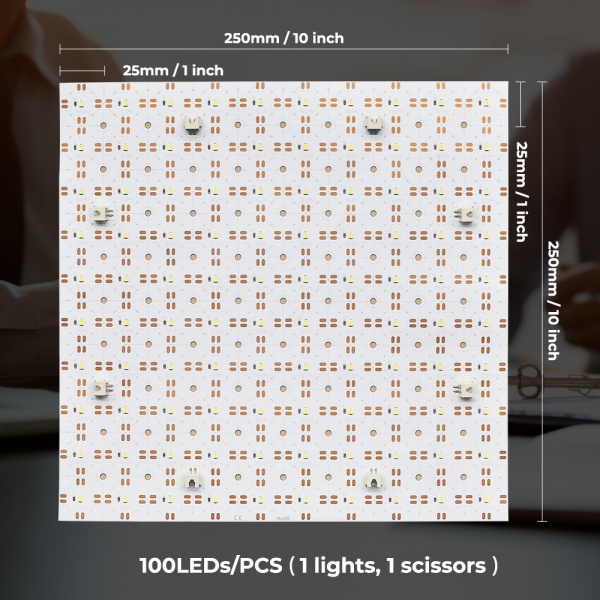 250x250mm (10 inch) single color LED light sheet detail image 4