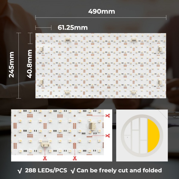 288LEDs RGBW LED light sheet detail image 5