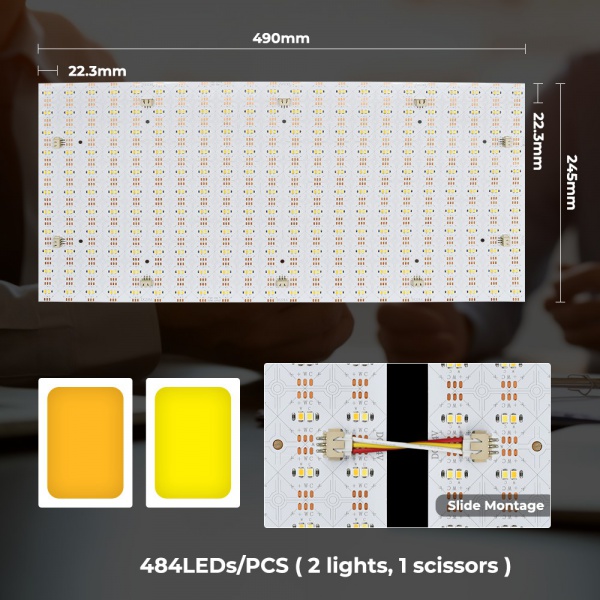 484LEDs CCT LED light sheet detail image 4