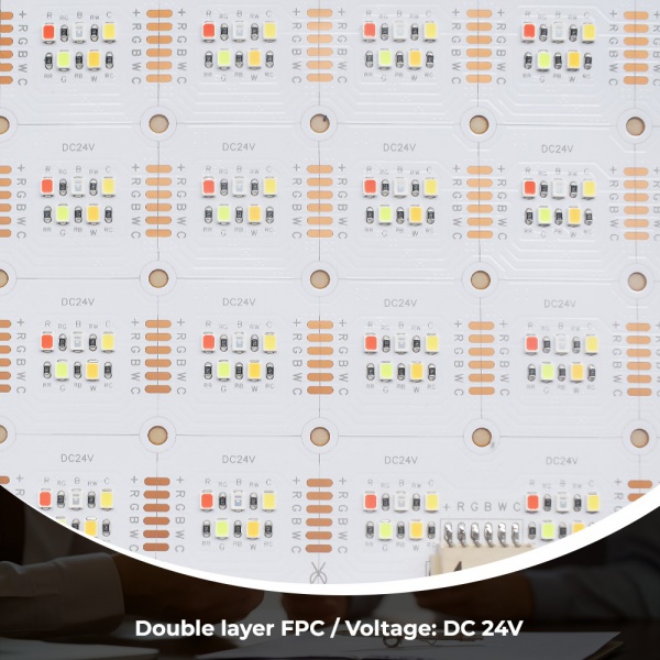 640LEDs RGBCCT LED light sheet detail image 2
