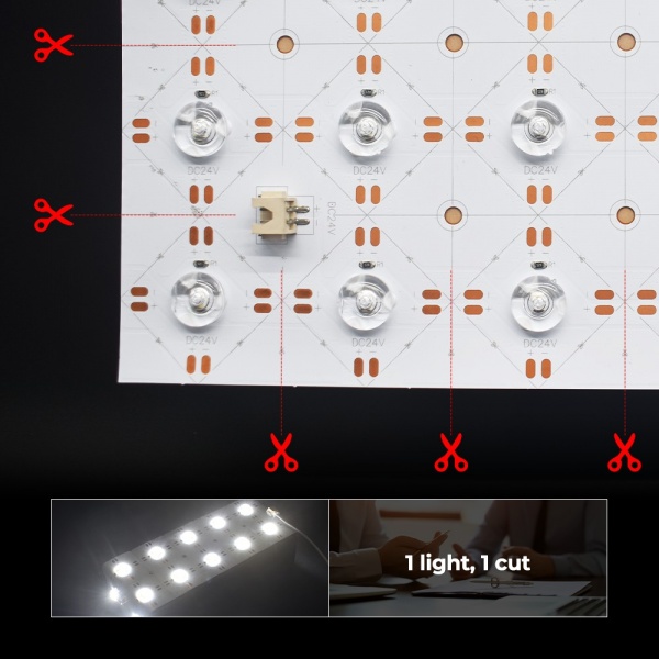 Lens LED light sheet detail image 3