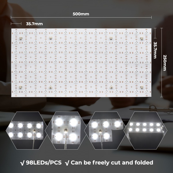 Lens LED light sheet detail image 4