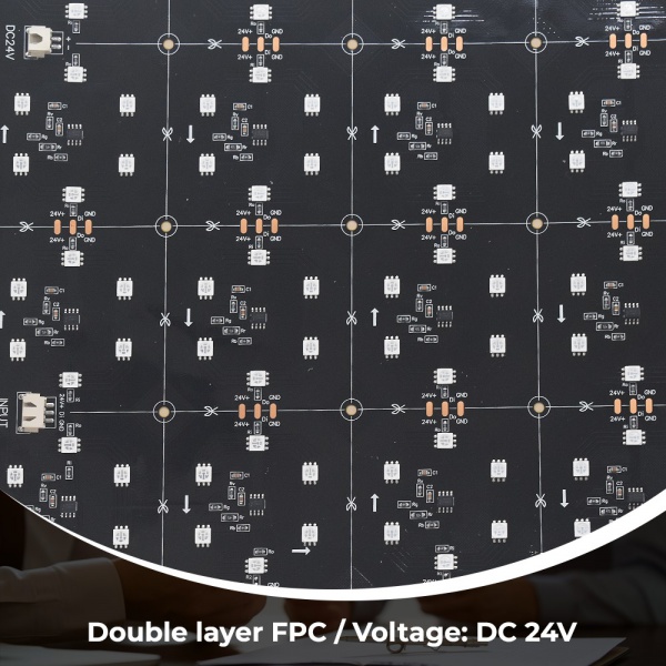 RGB addressable LED light sheet detail image 2
