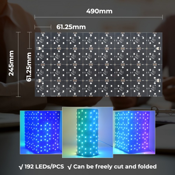 RGB addressable LED light sheet detail image 3