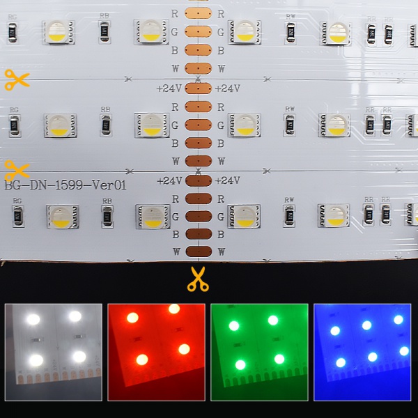 RGBW LED light sheet detail image 2
