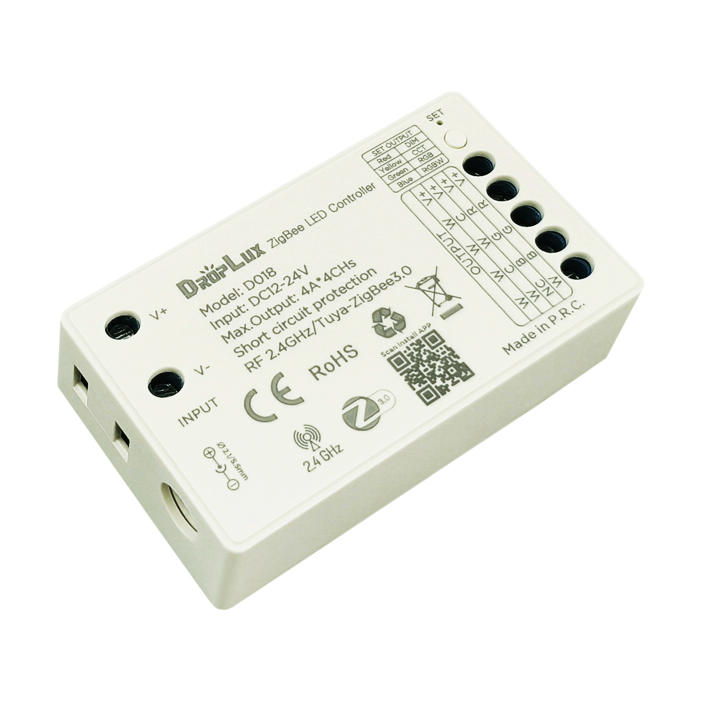 Zigbee / Tuya 5-in-1 Controller - Zigbee 2.4G for LED Light Sheet control system