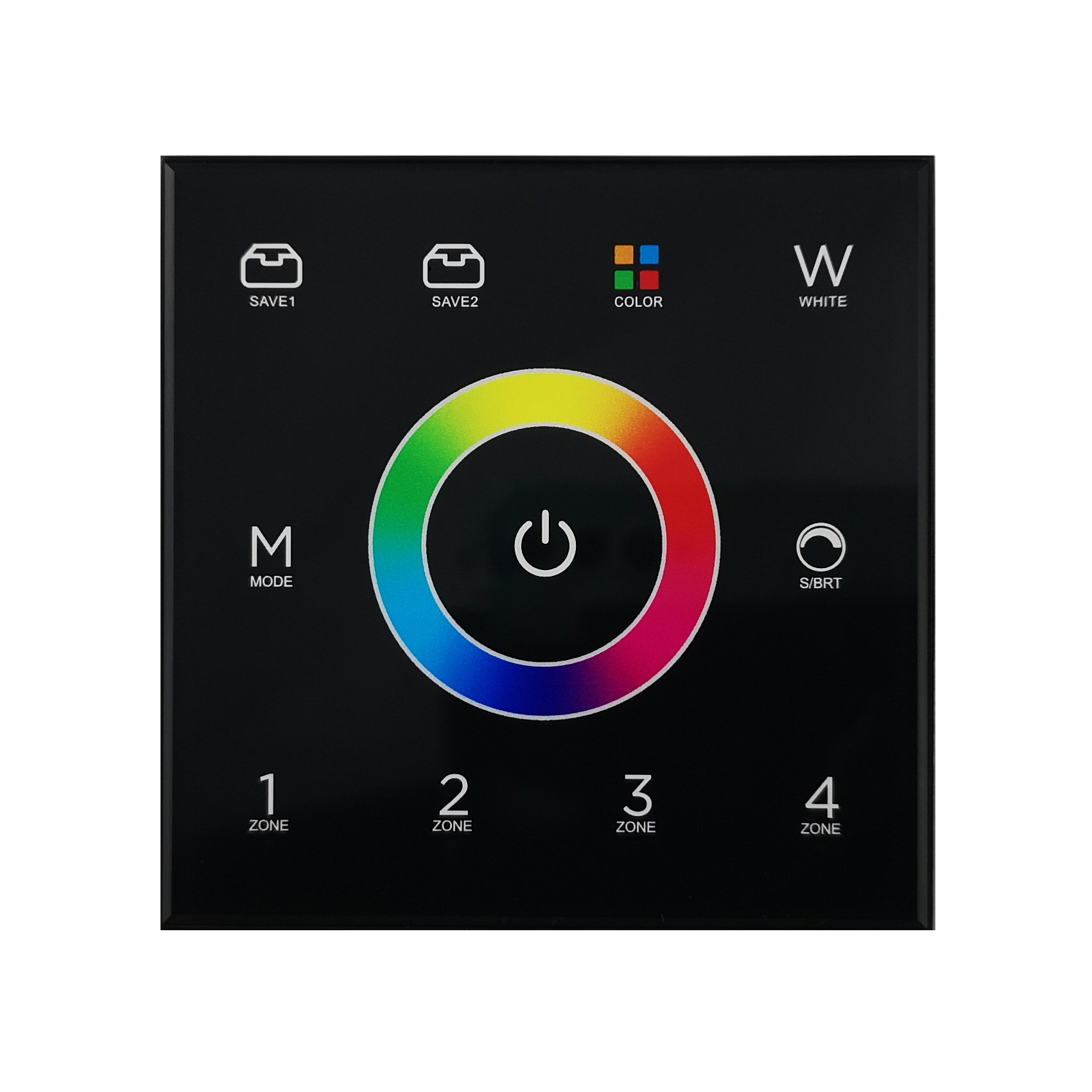 2.4G wireless wall panel controller for RGB and RGBW LED light sheet control